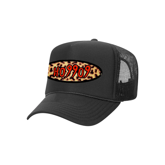 Cheetah Trucker Hat (Black)
